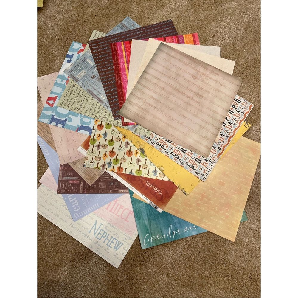 Scrapbook Paper 5 Pounds Various Bundles Crafting Scrapbooking Card Making - Picture 14 of 16